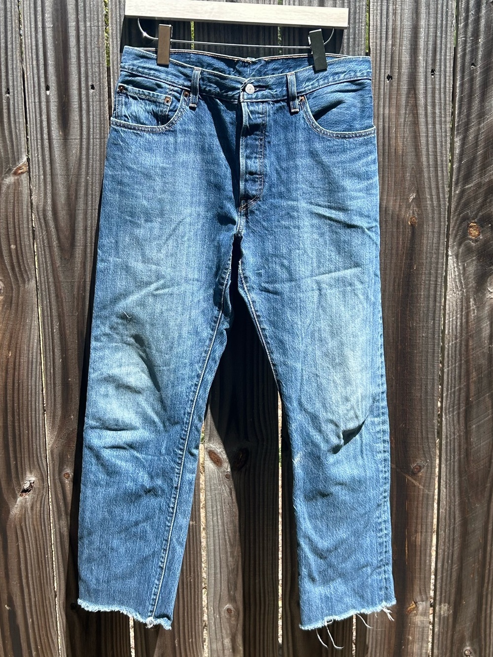 Levi's Light Blue Cropped Ankle Jeans